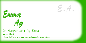 emma ag business card